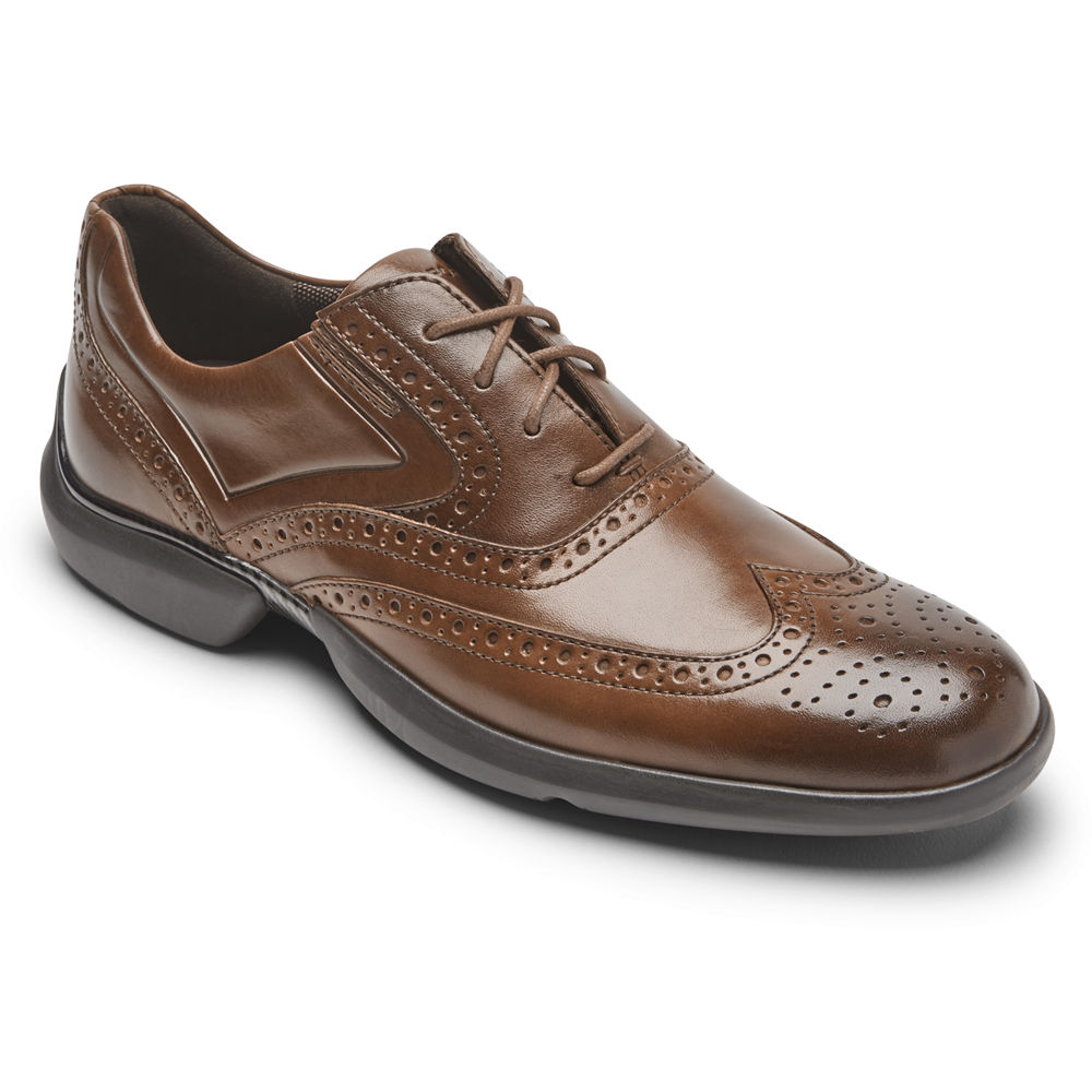 Sapatos Lace Ups Rockport Homem Marrom - Total Motion Advance Wingtip - 03142SEPF